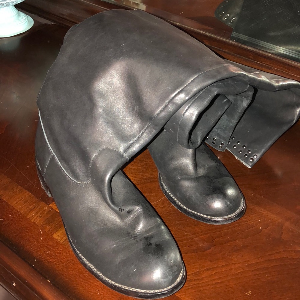 Knee high studded boots Sz 7.5